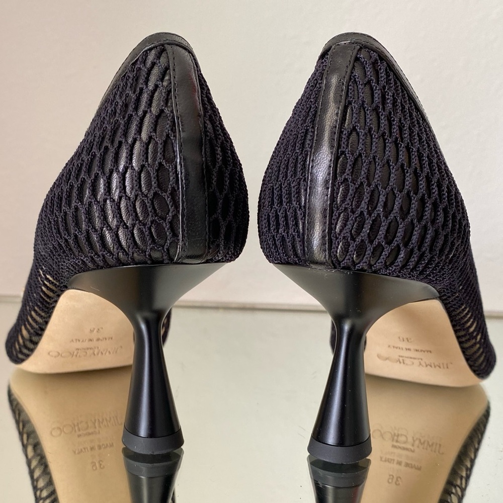 New JIMMY CHOO Rosalia 65 Mesh Pumps 36 $1,095 - Picture 11 of 13